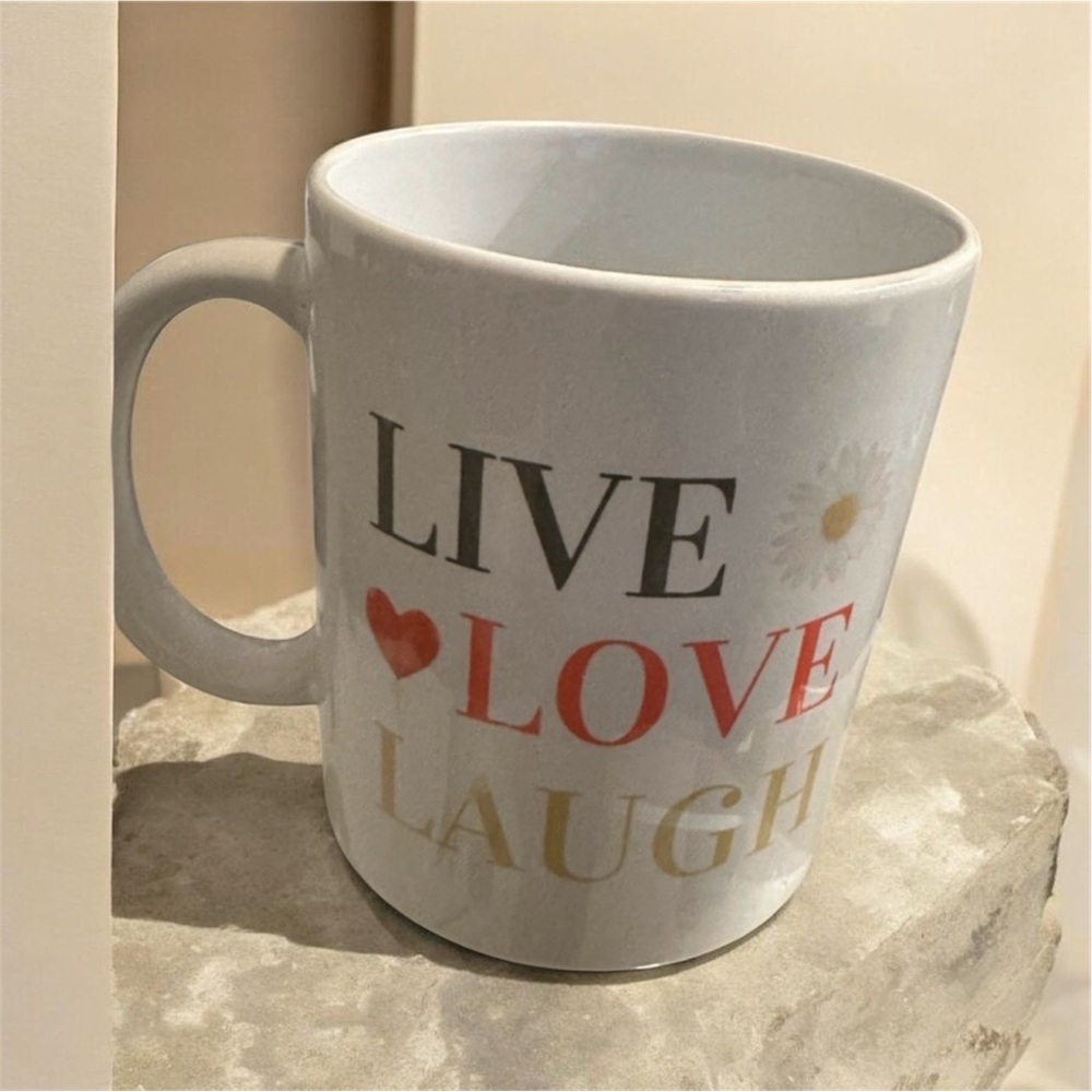 Brand new mug live, love, laugh psalms 126:2 Great gift idea $14